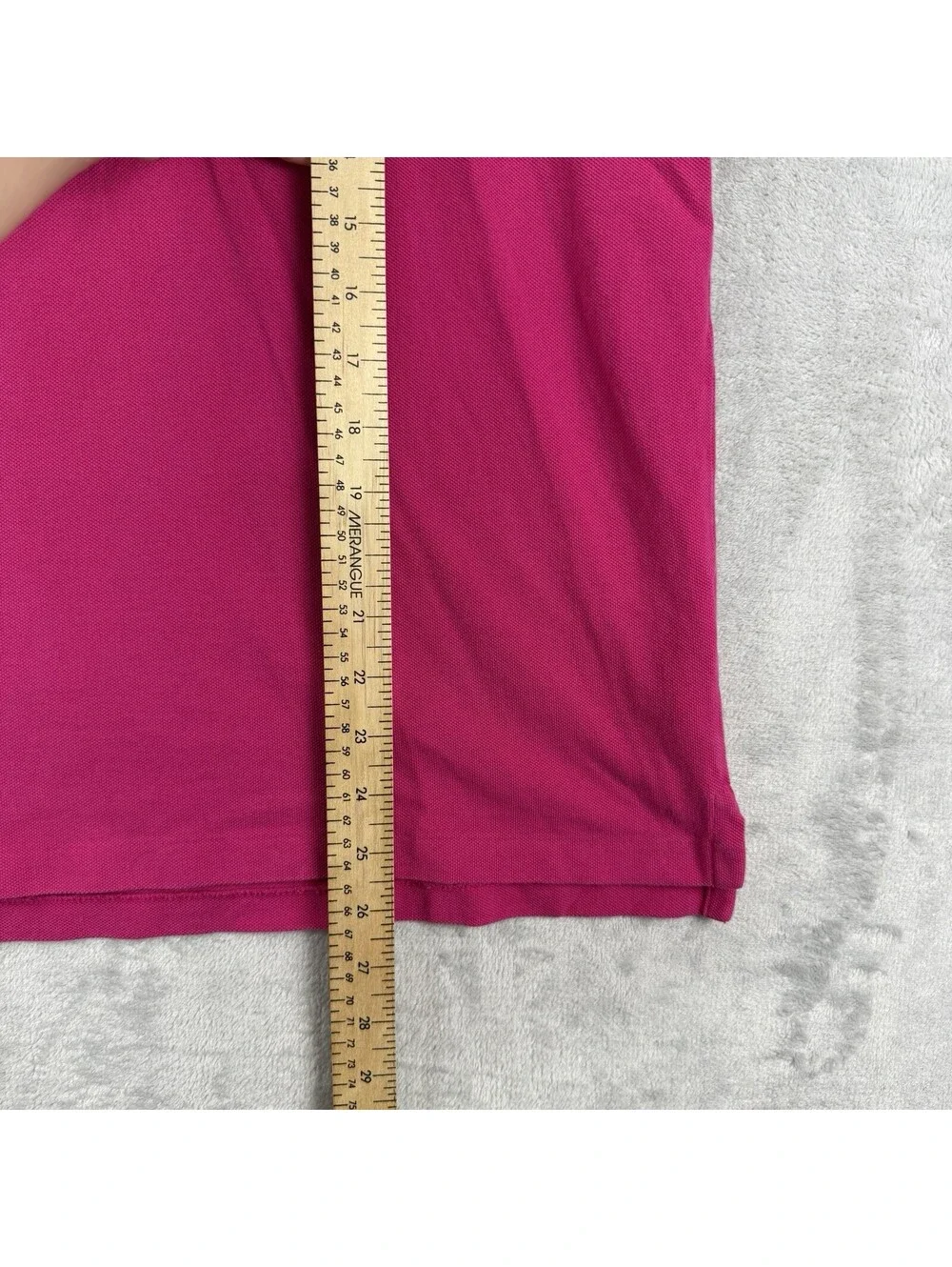 Polo Ralph Lauren Pink Custom Slim Fit Short Sleeve Polo Shirt Green Pony Men L